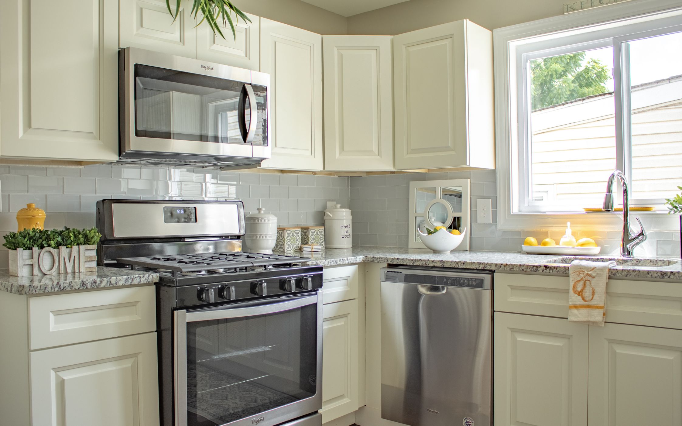 Technician fixing oven